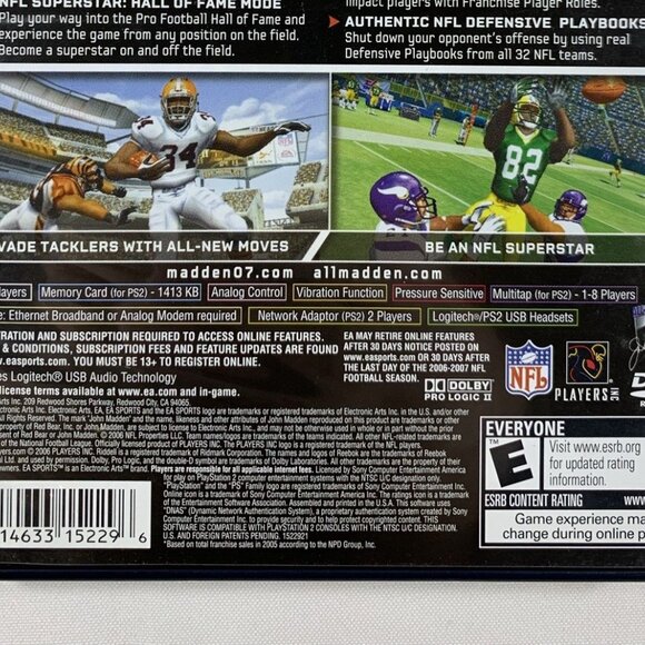 Madden NFL 07 for PlayStation 2 Complete with Manual PS2 Game 2007 Tested - Picture 5 of 5